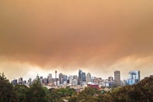 Bushfire smoke over Sydney